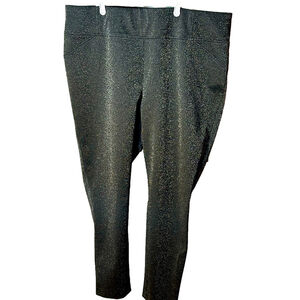 Penningtons Size 2X Silver Metallic Pull On Leggings